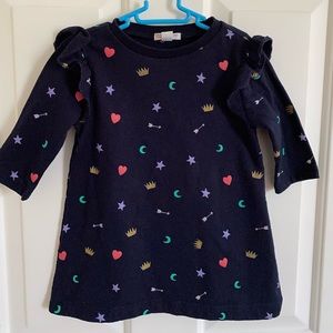 Crewcuts dark blue long sweatshirt/tunic for 3y/o